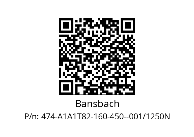   Bansbach 474-A1A1T82-160-450--001/1250N