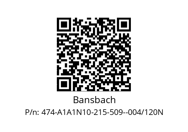   Bansbach 474-A1A1N10-215-509--004/120N