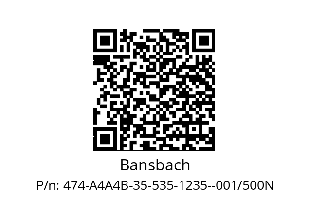   Bansbach 474-A4A4B-35-535-1235--001/500N