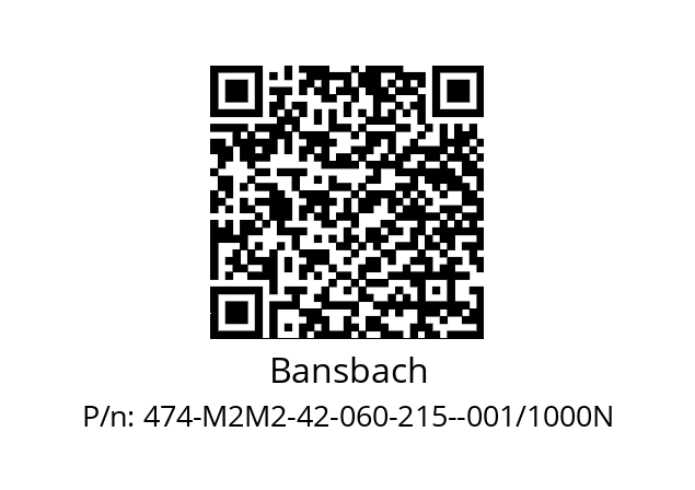   Bansbach 474-M2M2-42-060-215--001/1000N