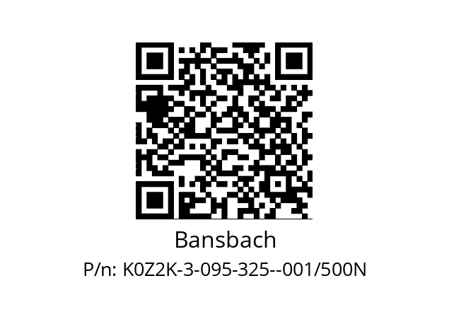   Bansbach K0Z2K-3-095-325--001/500N