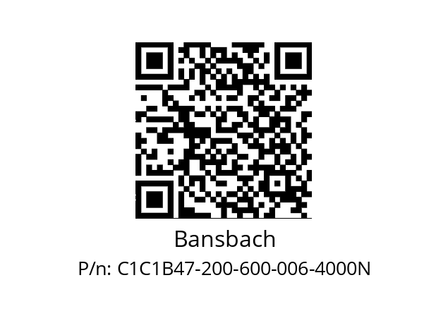   Bansbach C1C1B47-200-600-006-4000N