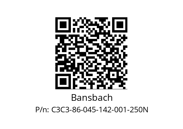   Bansbach C3C3-86-045-142-001-250N