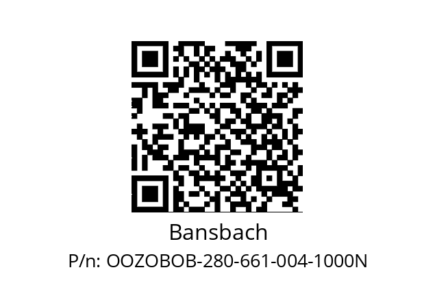   Bansbach OOZOBOB-280-661-004-1000N