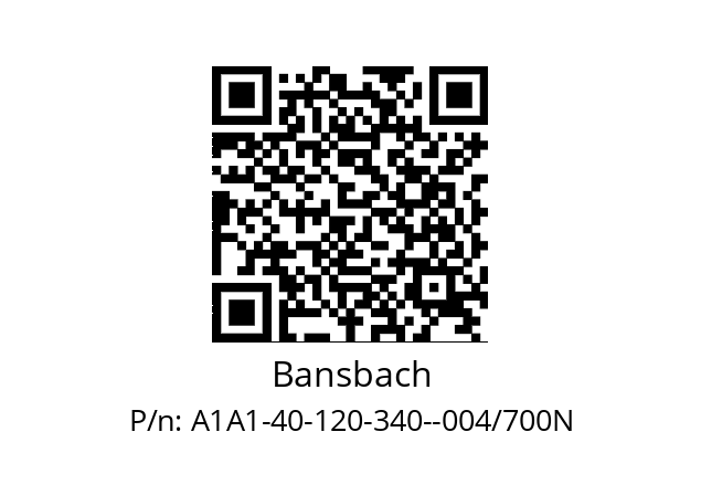   Bansbach A1A1-40-120-340--004/700N