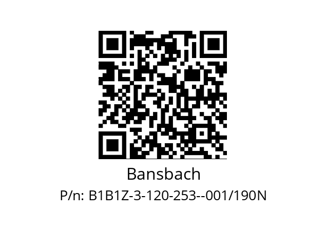   Bansbach B1B1Z-3-120-253--001/190N