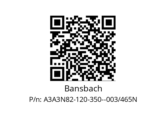   Bansbach A3A3N82-120-350--003/465N