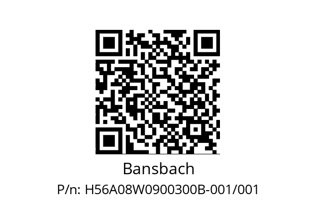   Bansbach H56A08W0900300B-001/001