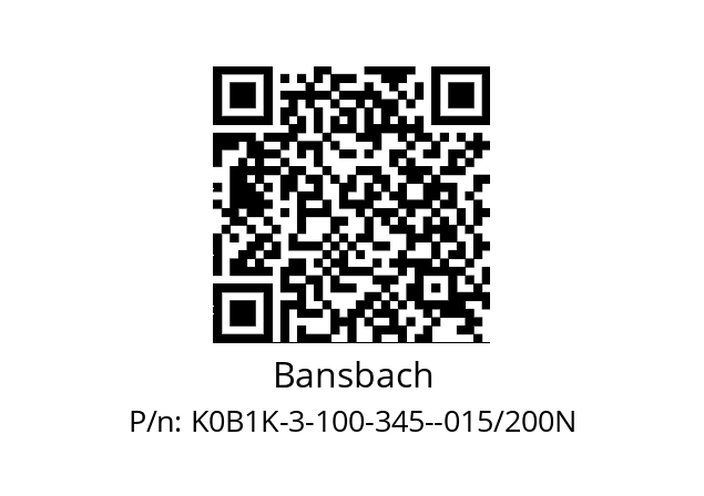   Bansbach K0B1K-3-100-345--015/200N