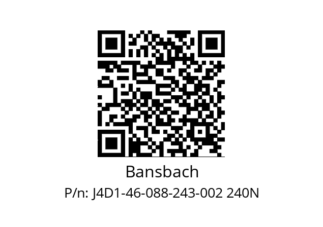   Bansbach J4D1-46-088-243-002 240N