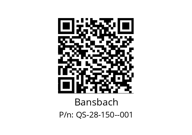   Bansbach QS-28-150--001