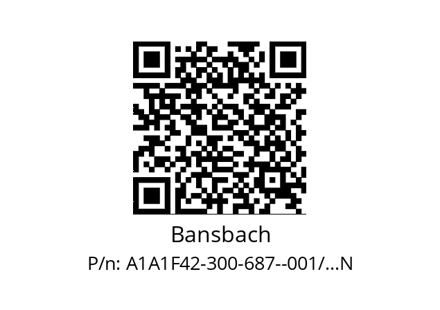   Bansbach A1A1F42-300-687--001/...N