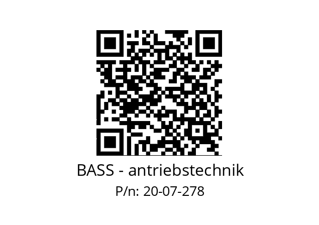   BASS - antriebstechnik 20-07-278