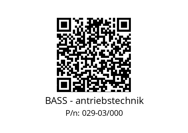  112078 BASS - antriebstechnik 029-03/000