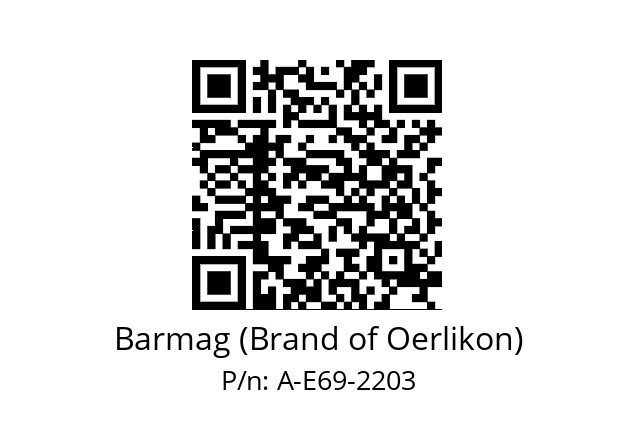   Barmag (Brand of Oerlikon) A-E69-2203