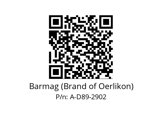   Barmag (Brand of Oerlikon) A-D89-2902