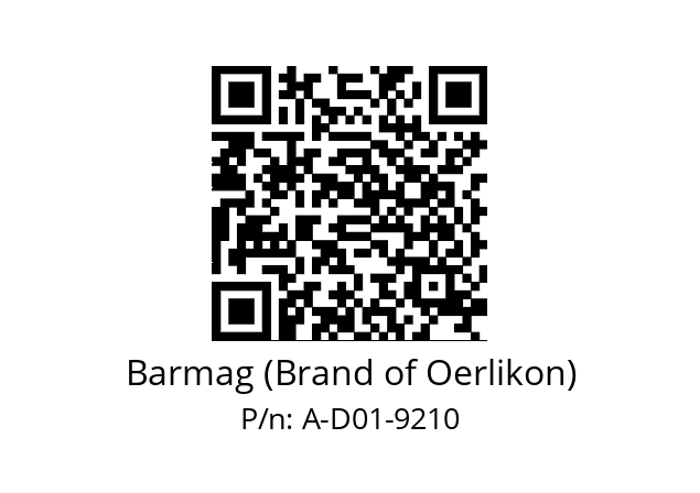   Barmag (Brand of Oerlikon) A-D01-9210