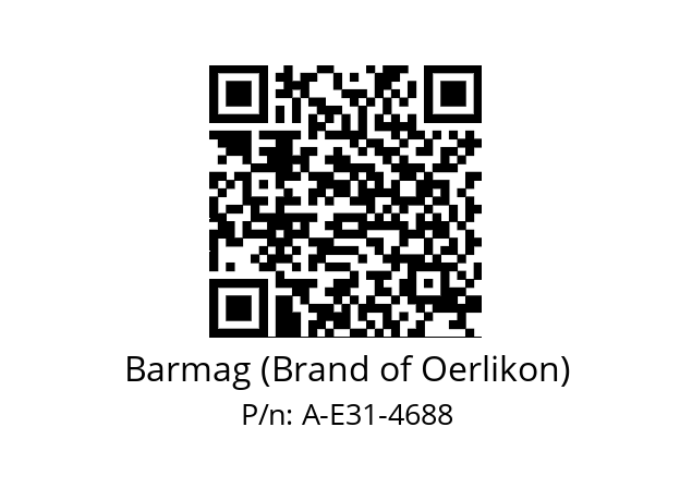   Barmag (Brand of Oerlikon) A-E31-4688