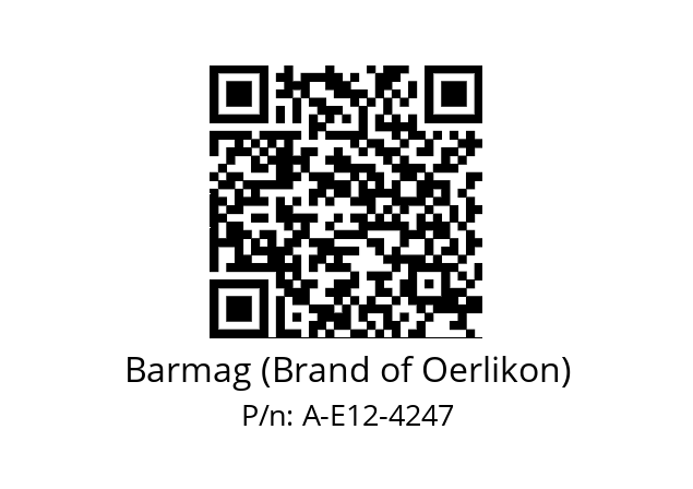   Barmag (Brand of Oerlikon) A-E12-4247