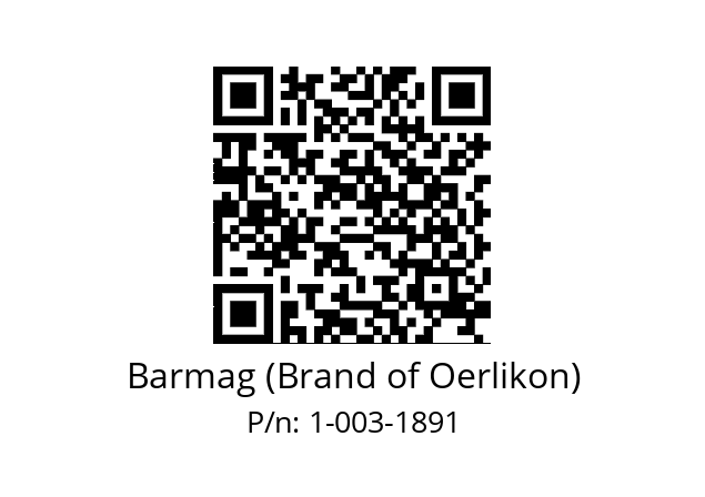   Barmag (Brand of Oerlikon) 1-003-1891