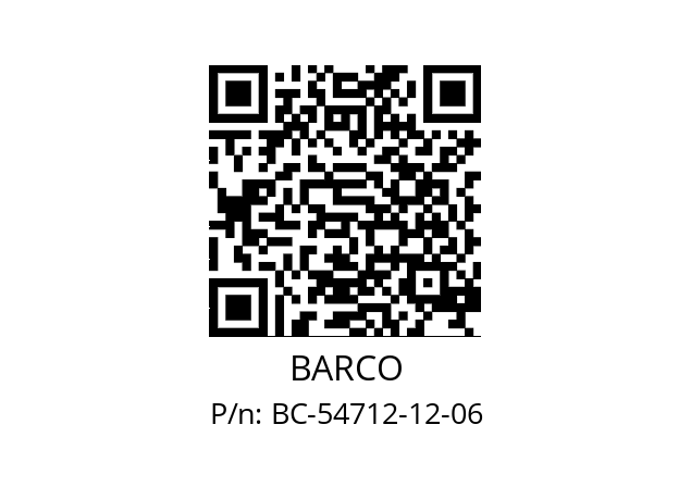   BARCO BC-54712-12-06