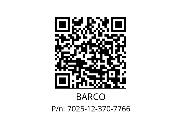   BARCO 7025-12-370-7766