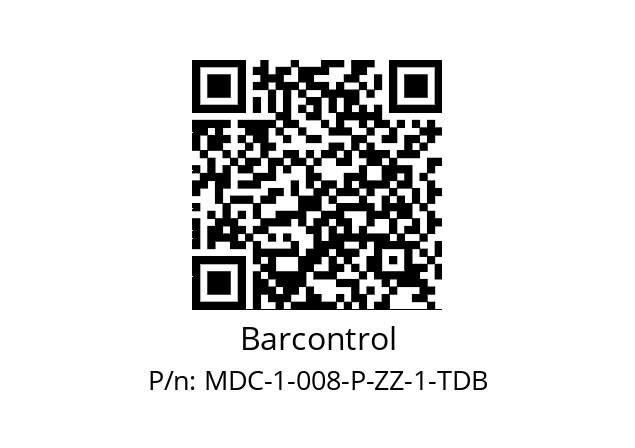   Barcontrol MDC-1-008-P-ZZ-1-TDB