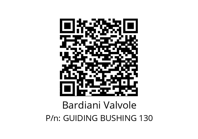   Bardiani Valvole GUIDING BUSHING 130