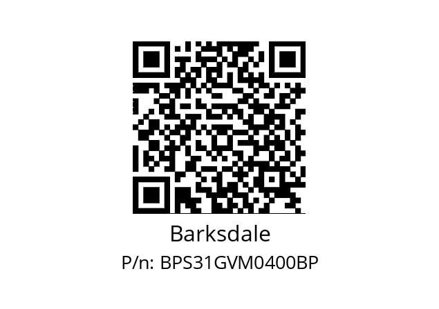   Barksdale BPS31GVM0400BP