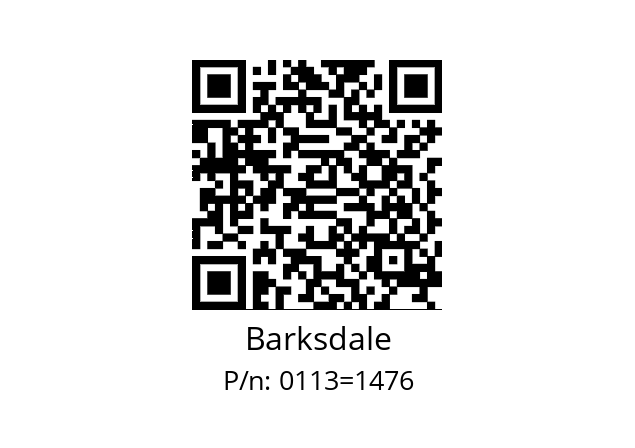   Barksdale 0113=1476