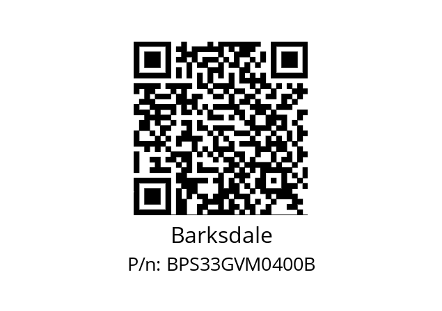   Barksdale BPS33GVM0400B