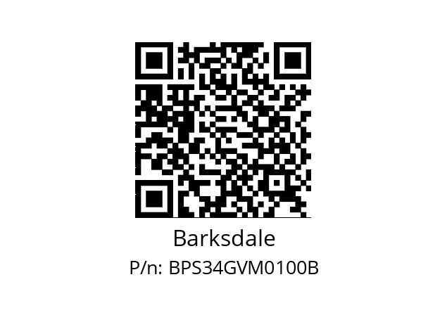   Barksdale BPS34GVM0100B