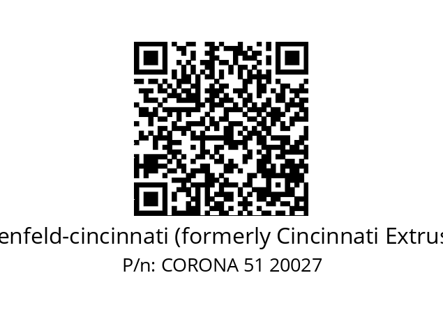   battenfeld-cincinnati (formerly Cincinnati Extrusion) CORONA 51 20027