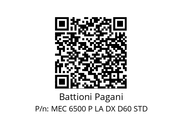   Battioni Pagani MEC 6500 P LA DX D60 STD