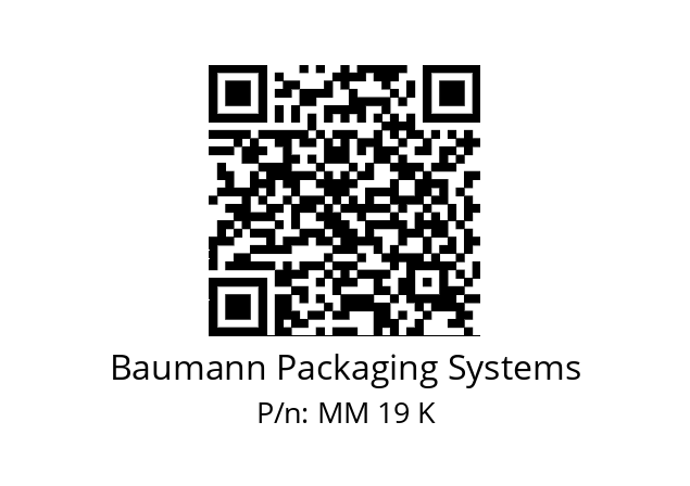   Baumann Packaging Systems MM 19 K