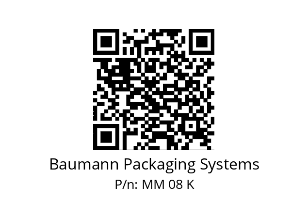   Baumann Packaging Systems MM 08 K