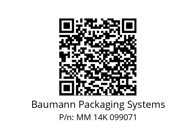   Baumann Packaging Systems MM 14K 099071