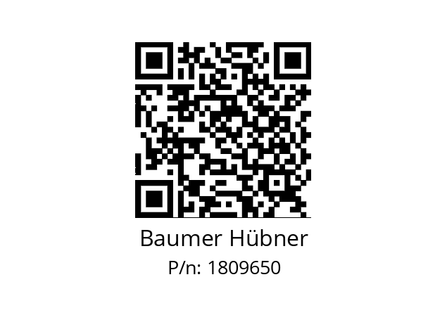   Baumer Hübner 1809650