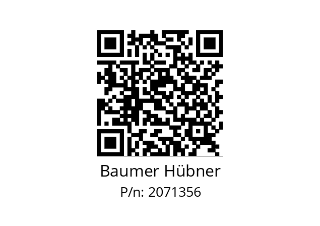   Baumer Hübner 2071356