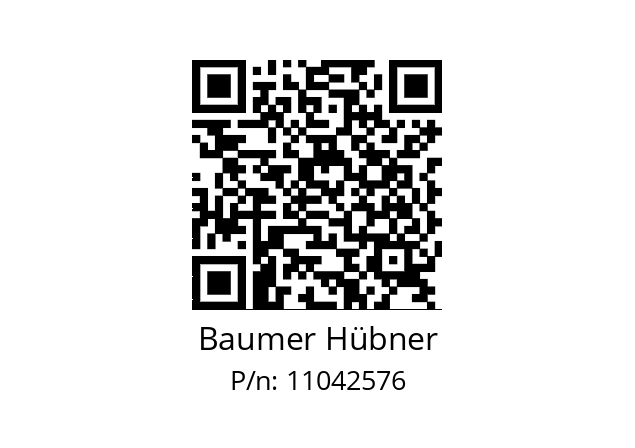   Baumer Hübner 11042576