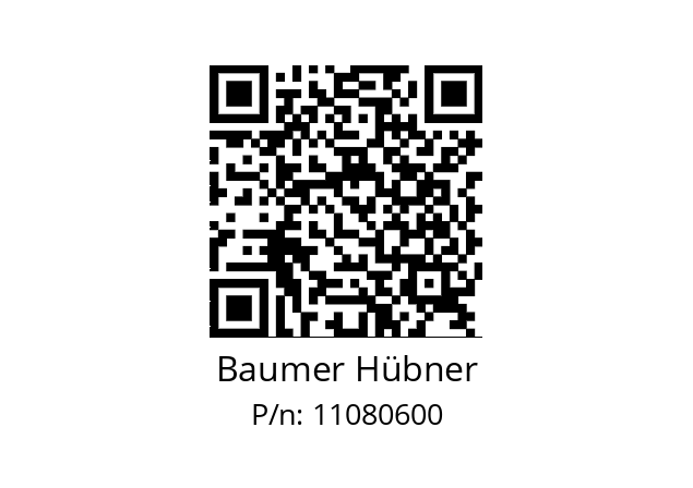   Baumer Hübner 11080600