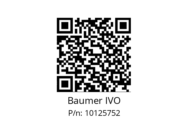   Baumer IVO 10125752