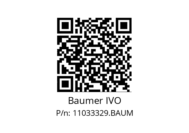   Baumer IVO 11033329.BAUM