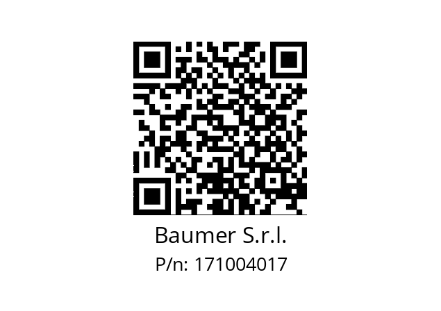   Baumer S.r.l. 171004017