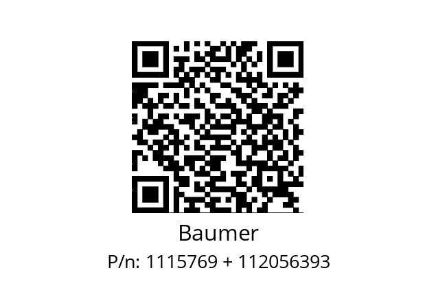   Baumer 1115769 + 112056393