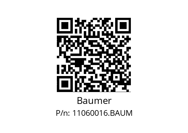   Baumer 11060016.BAUM