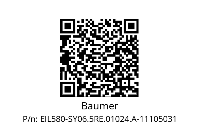  11105031 Baumer EIL580-SY06.5RE.01024.A-11105031