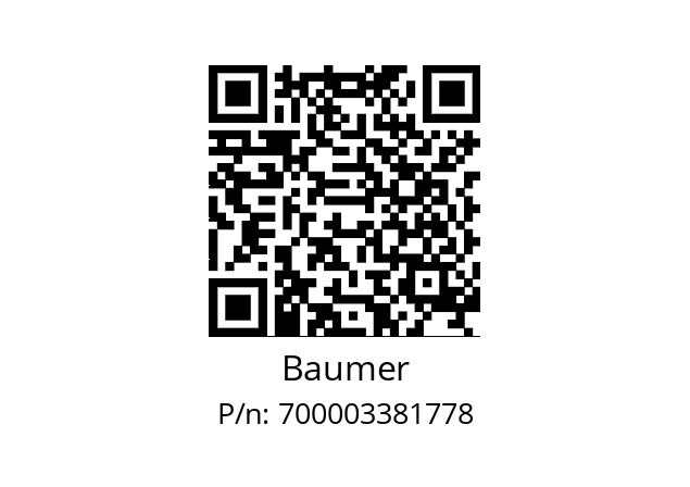   Baumer 700003381778