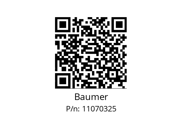   Baumer 11070325