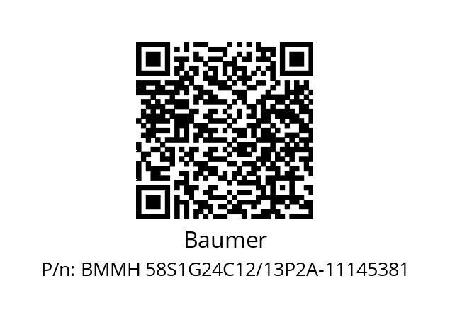  11145381 Baumer BMMH 58S1G24C12/13P2A-11145381